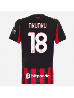 Billige AC Milan Christopher Nkunku #18 Hjemmedrakt Dame 2025-26 Kortermet